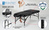 Master Massage 30" STRATOMASTER™ Portable Massage Table Package with NanoSkin™ (Black Color)