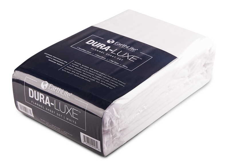 Dura Luxe 3 Piece Cotton Flannel Massage Table Sheet Set - EarthLite