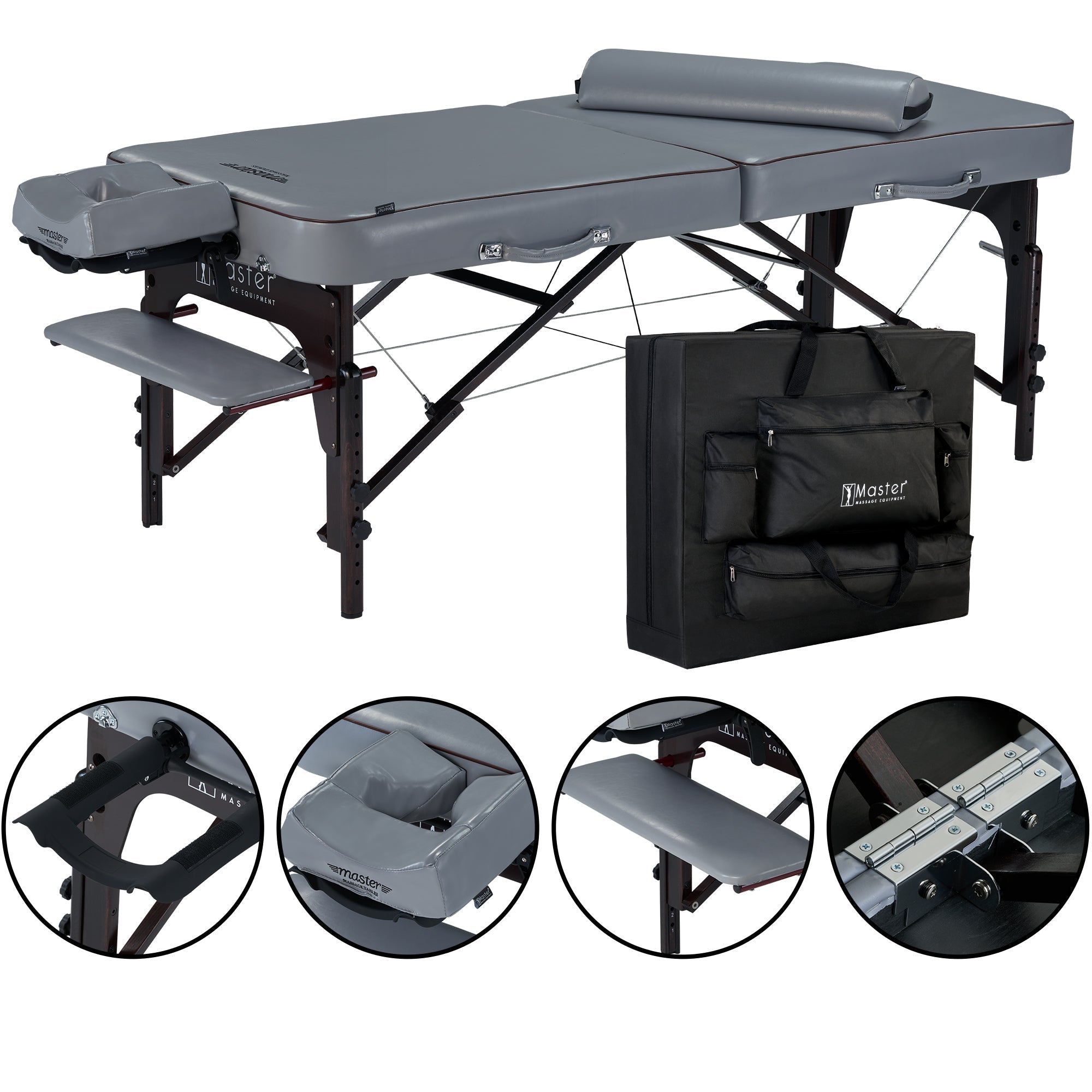 Master Massage 30" Montour Memory Foam Portable Massage Table Package