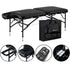 Master Massage 30" STRATOMASTER™ Portable Massage Table Package with NanoSkin™ (Black Color)