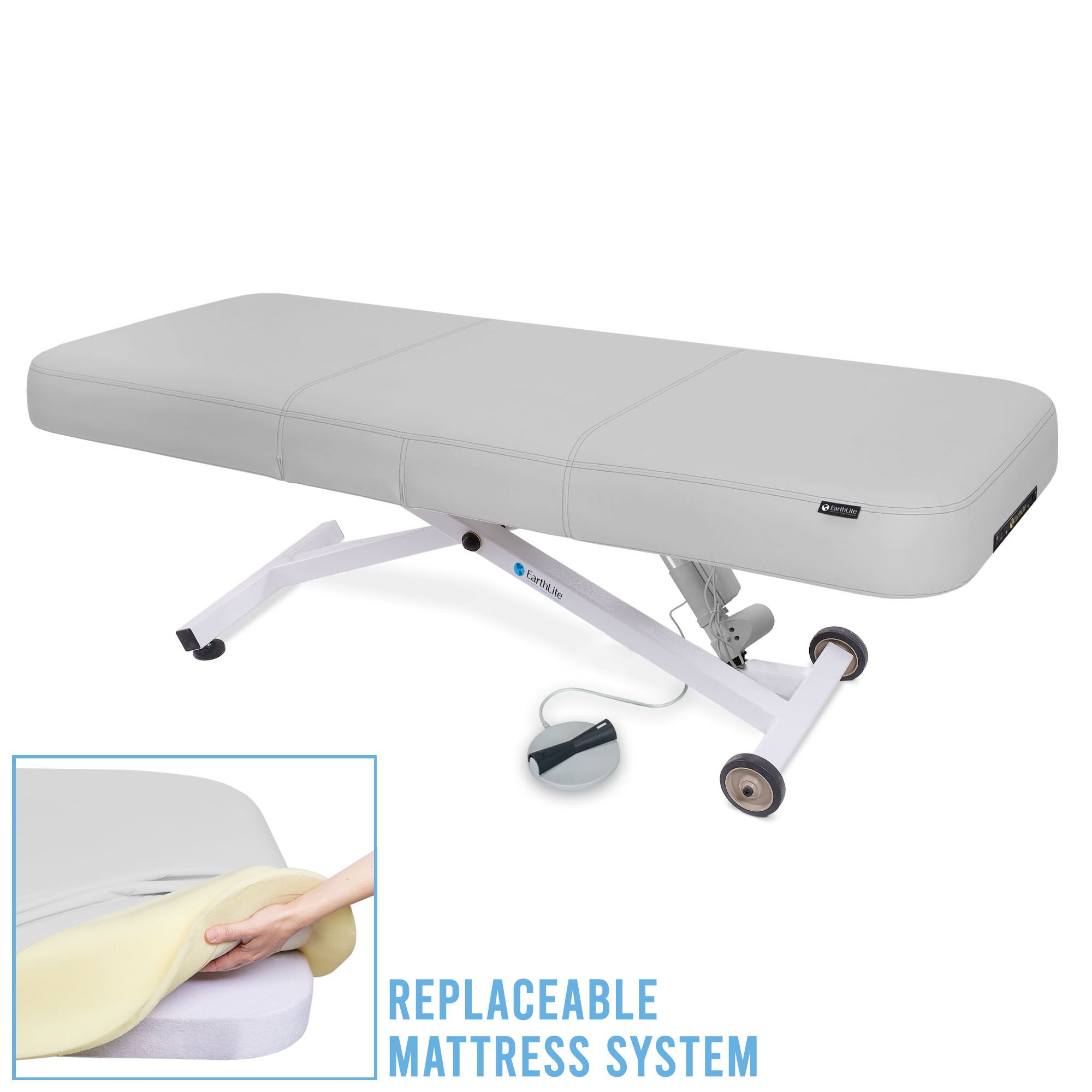 Ellora LX Multi-Purpose Treatment Table w/ Replaceable Mattress, Salon Top - Earthlite