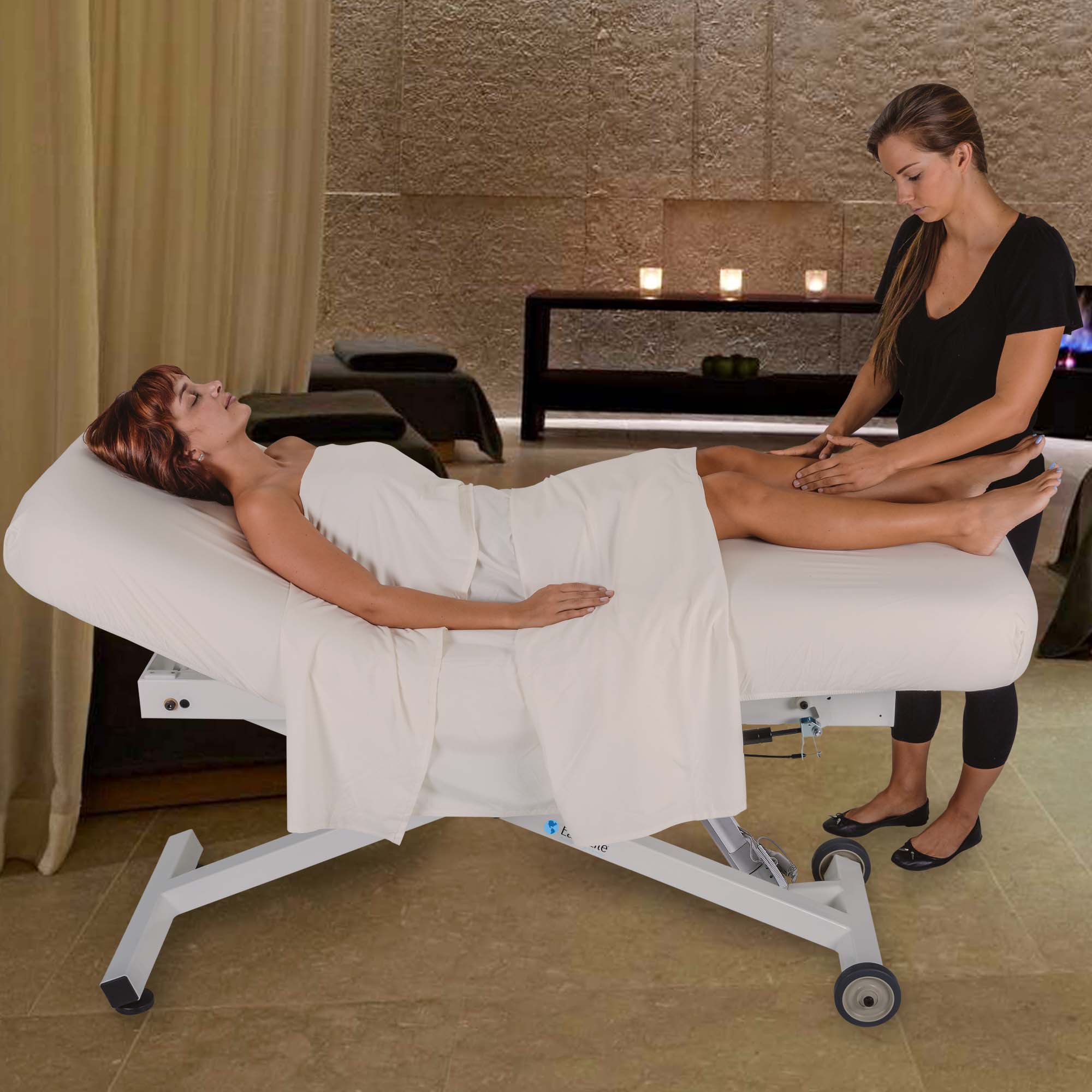 Ellora Electric Lift Massage Table with Electric Assist Salon Top - Earthlite