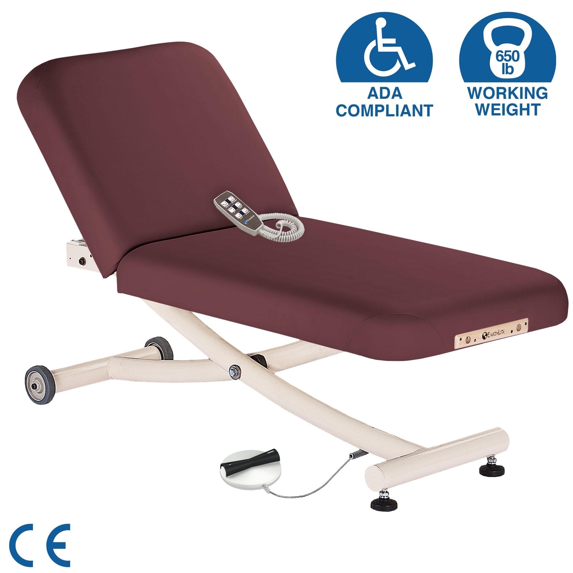 Ellora Vista Electric Lift Tilt Top Massage Table - Earthlite